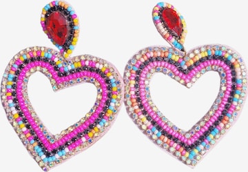 PfauGermany Earrings 'Heart Beat' in Pink: front