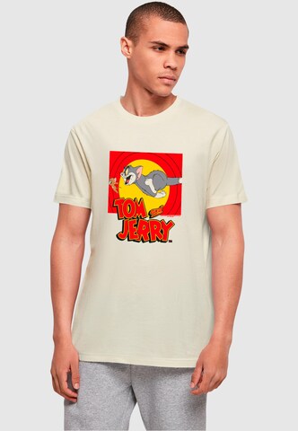 T-Shirt 'Tom and Jerry - Chase Scene' ABSOLUTE CULT en beige : devant