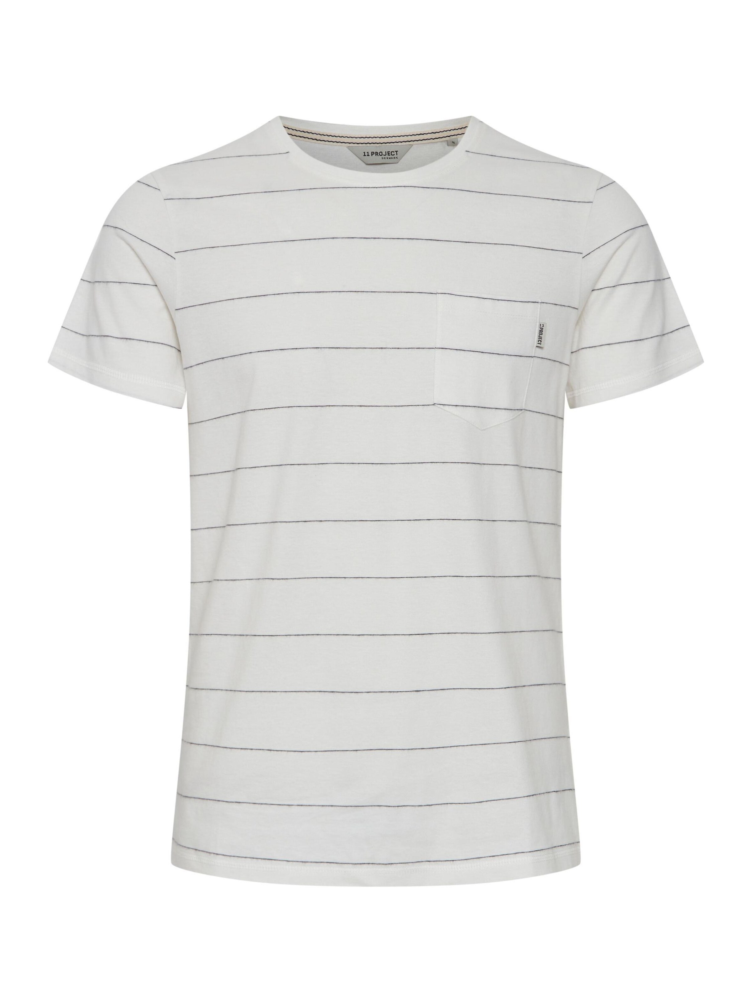 Maglietta 'Kjell' di 11 Project in bianco: frontale