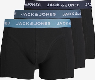 Boxer trumpikės 'JACSOLID ALEX' iš JACK & JONES, spalva – mėlyna / šviesiai mėlyna / juoda / balta, Prekių apžvalga