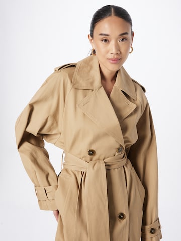 Gina Tricot Between-Seasons Coat 'Bianca' in Beige