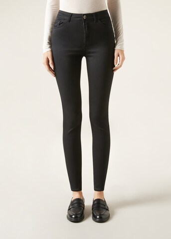 CALZEDONIA Skinny Jeans in Schwarz