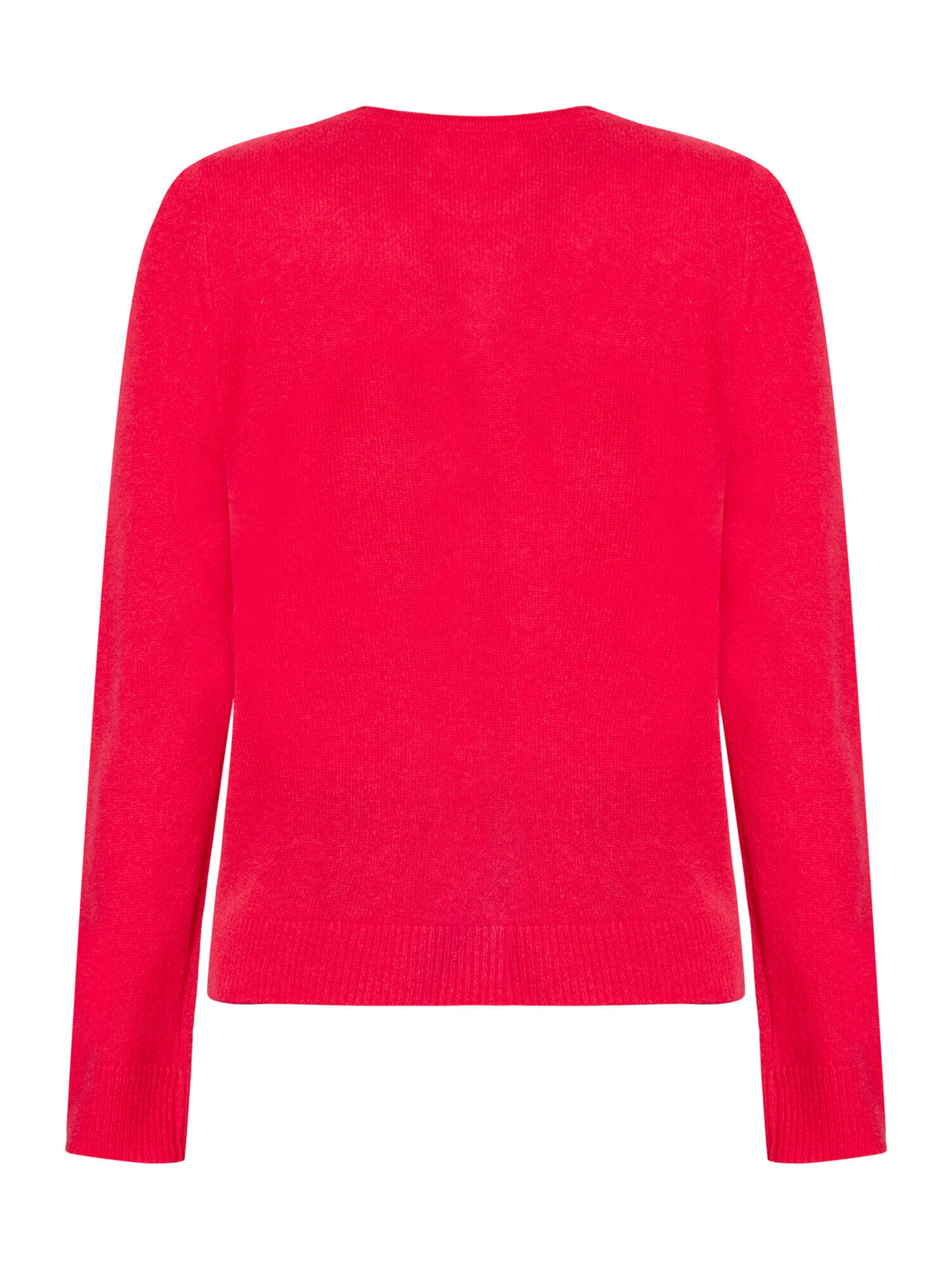 Cartoon Pullover in Rot