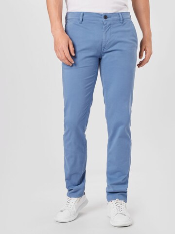 BOSS Orange Slimfit Chino nadrág - kék: elől