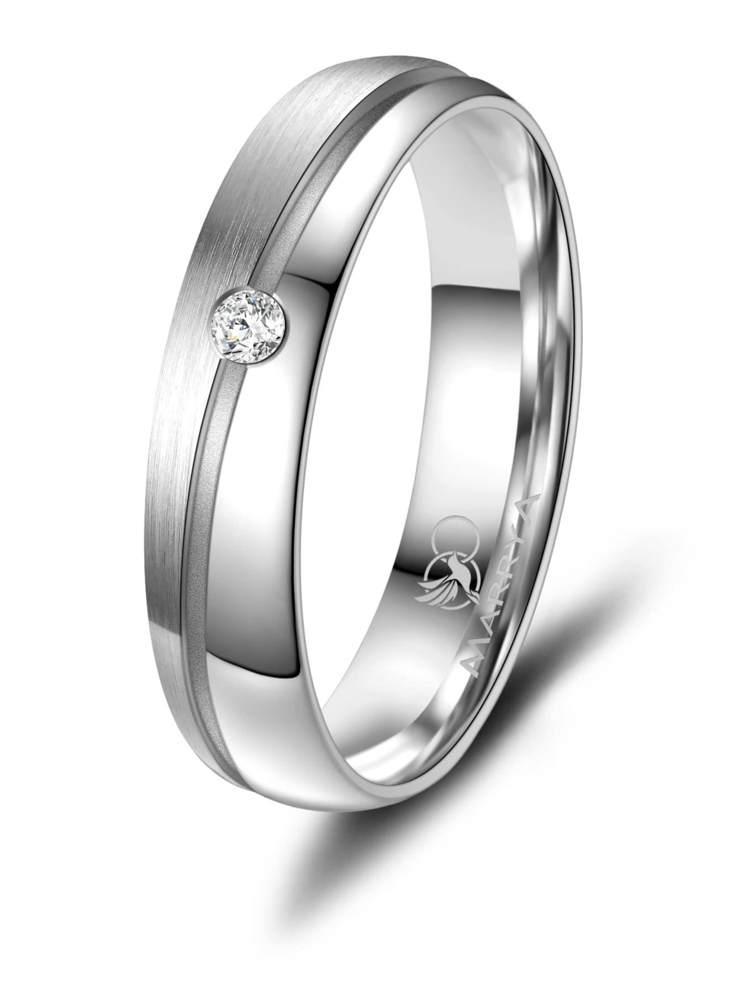 MARRYA Ring 'MARRYA SI-11 Ehering aus Silber' in Silver: front