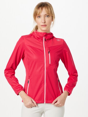 Veste outdoor CMP en rouge : devant