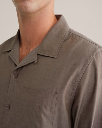 WE Fashion Regular fit Button Up Shirt in Grey