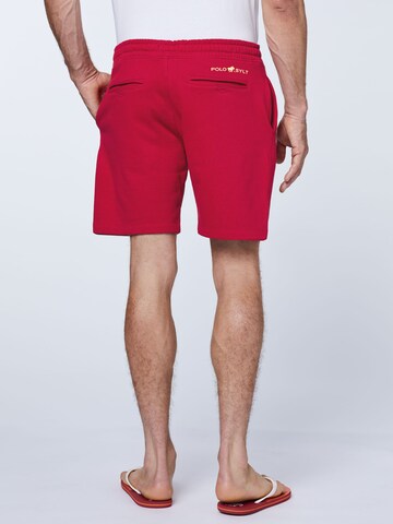 Polo Sylt Regular Shorts in Rot