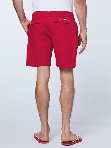 Polo Sylt Regular Pants in Red