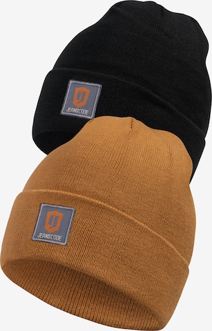 INDICODE JEANS Beanie ' Vulcano' in Brown: front