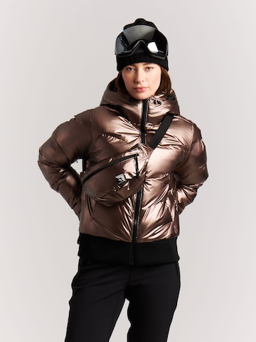 PROTEST Athletic Jacket 'PRTJolan' in Brown