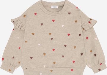 Hust & Claire Sweatshirt 'Sicillia Heartbeat' in Beige: front