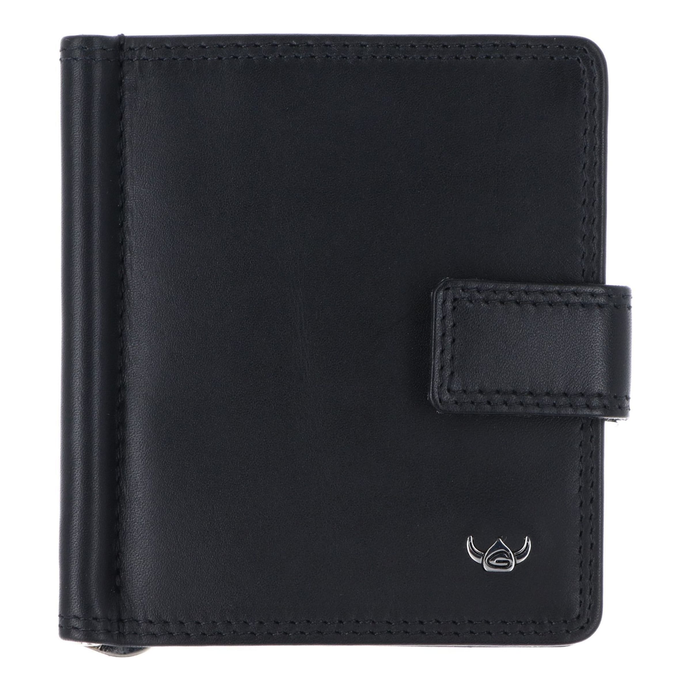 Porte-monnaies 'Polo' GOLDEN HEAD en noir : devant