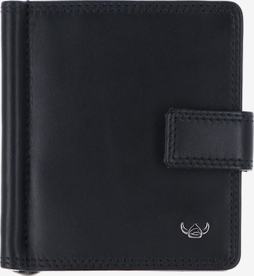 Porte-monnaies 'Polo' GOLDEN HEAD en noir : devant