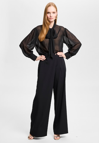 SWING Wide Leg Hose in Schwarz: Vorderseite