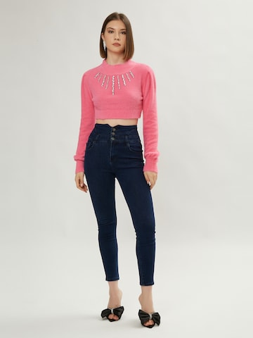 Influencer Pullover i pink