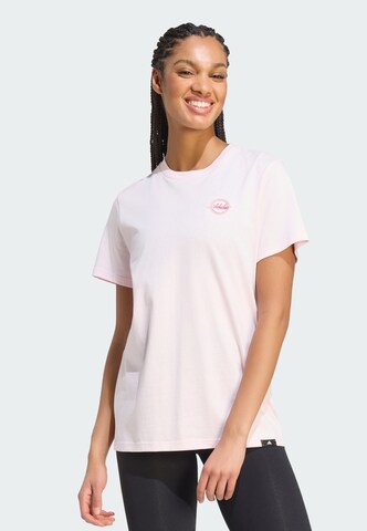 ADIDAS SPORTSWEAR - Camisa funcionais 'Travel' em rosa