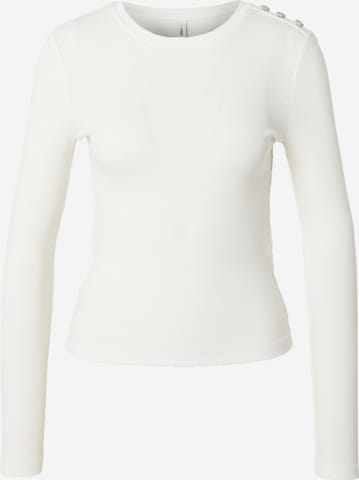 Maglietta 'ONLCHECKIE' di ONLY in bianco: frontale