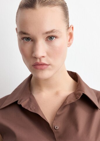 MANGO Dolga srajca 'Lala' | rjava barva