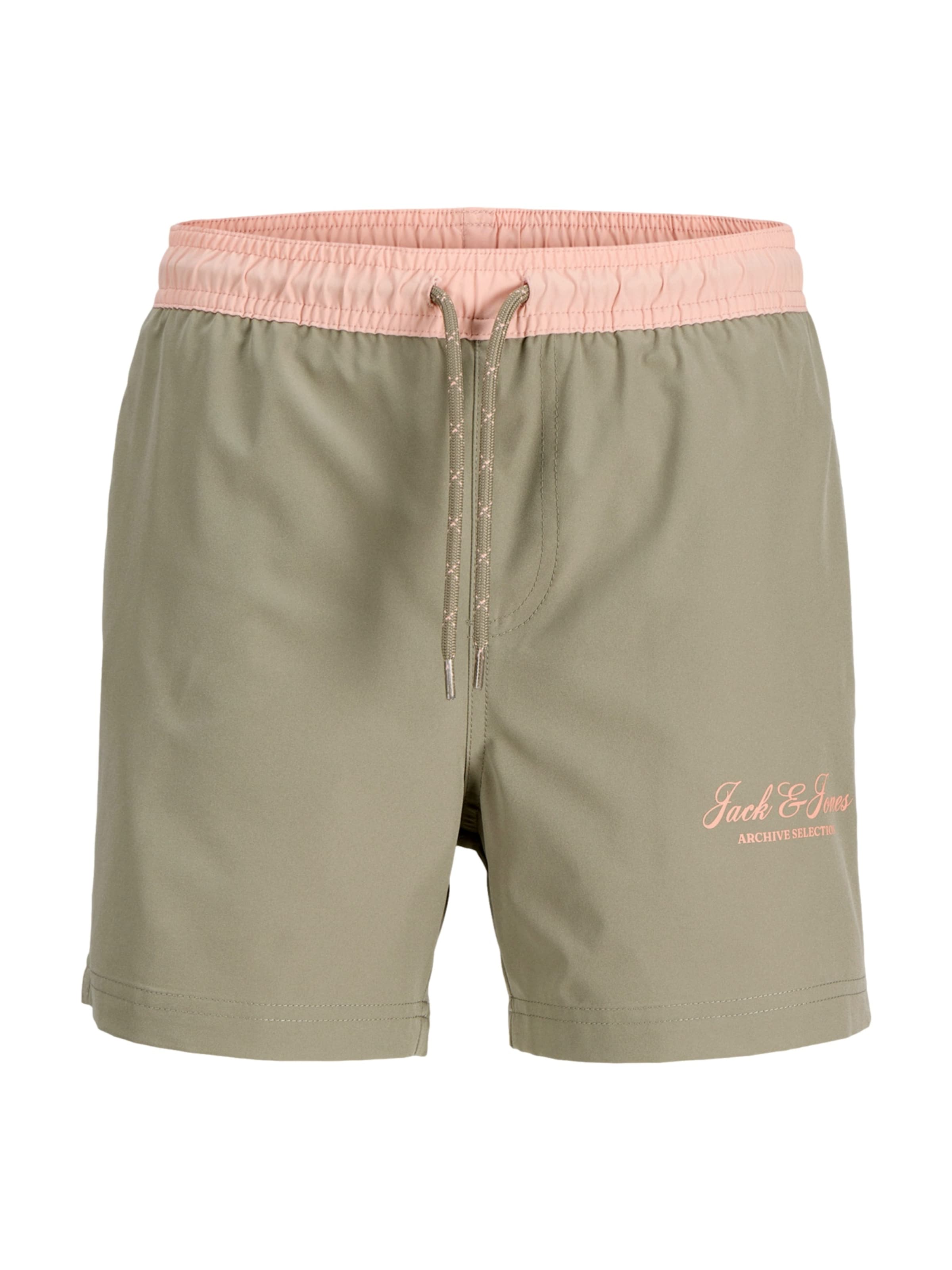 Jack & Jones Junior Uimashortsit 'JPSTMaui Archive' värissä harmaa: etupuoli