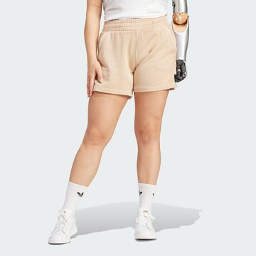 ADIDAS ORIGINALS Loosefit Broek in Beige: voorkant