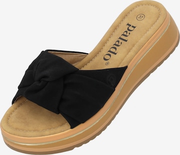 Palado Pantolette 'Theryx' in Schwarz: Vorderseite