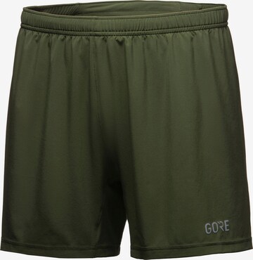 GORE WEAR Regular Workout Pants in Green: front