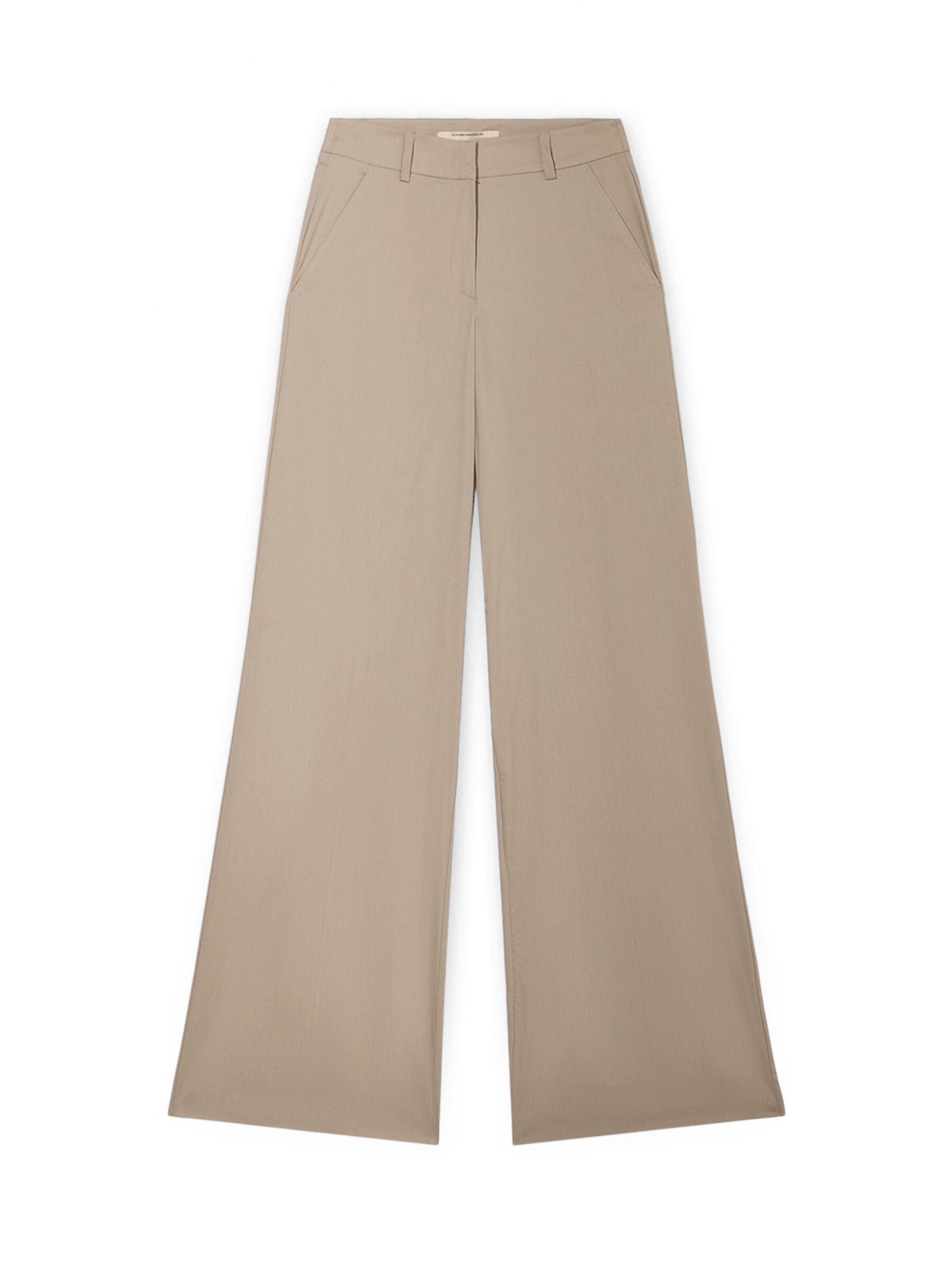Wide Leg Pantalon Trussardi en beige : devant