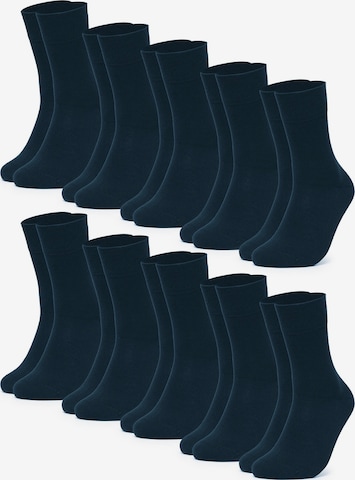 Occulto Socks 'Ingo' in Blue: front