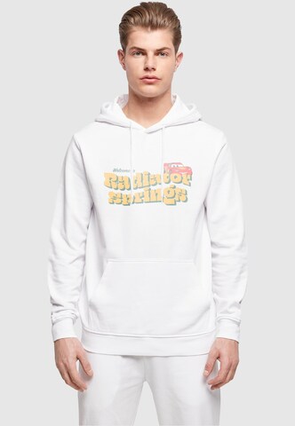ABSOLUTE CULT Sweatshirt 'Cars - Welcome To Radiator Springs' in Wit: voorkant