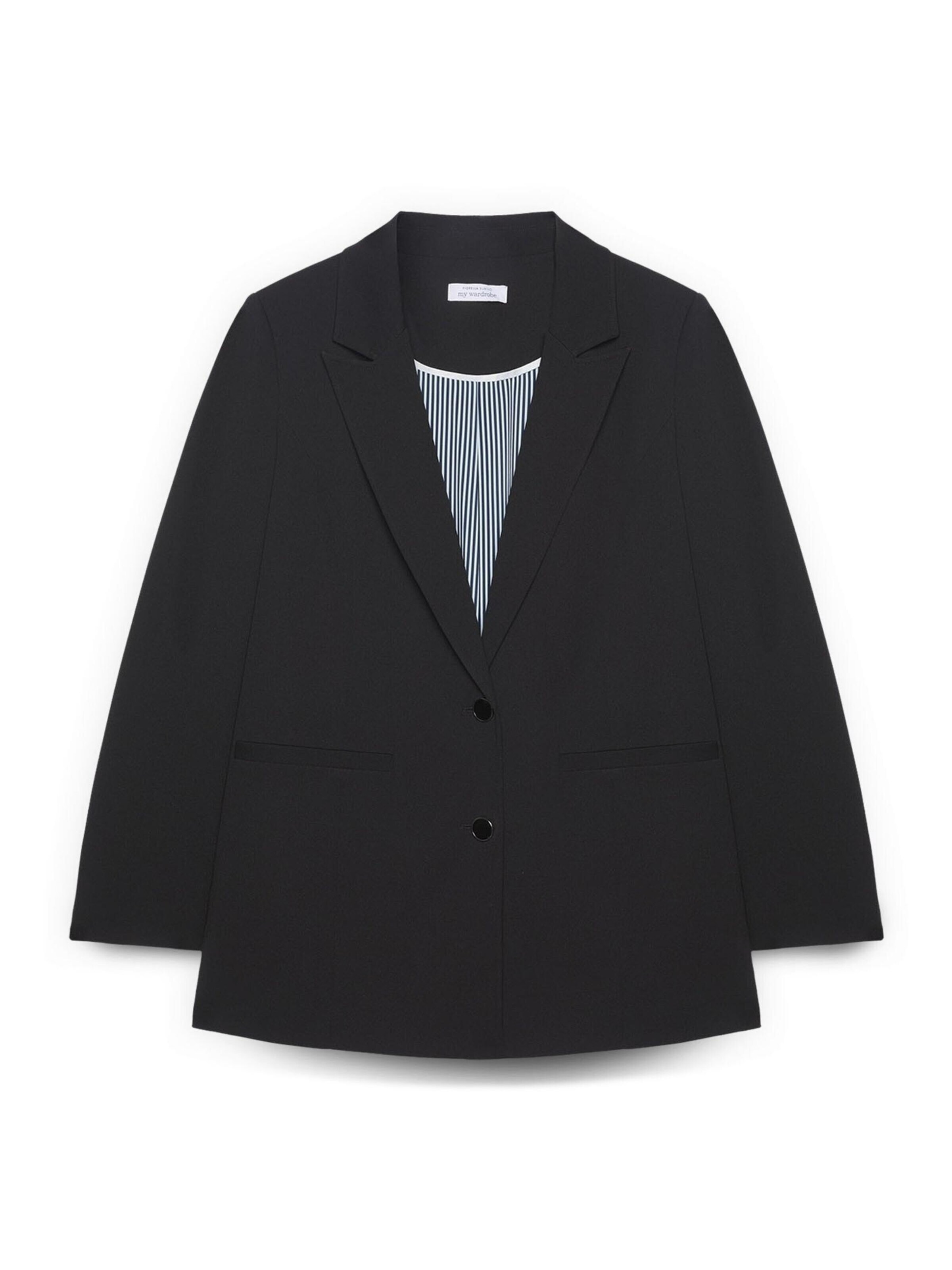 Blazer di Fiorella Rubino in nero: frontale