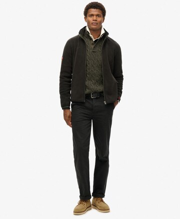melns Superdry Flīsa jaka