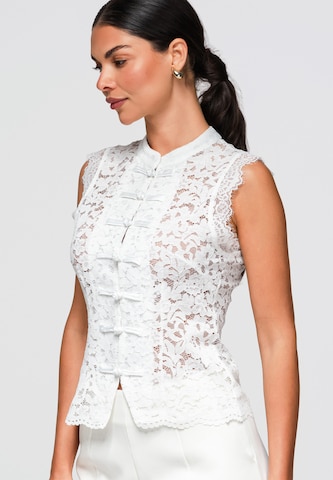 Ombre Blouse ' OW-TS-E0059' in Wit