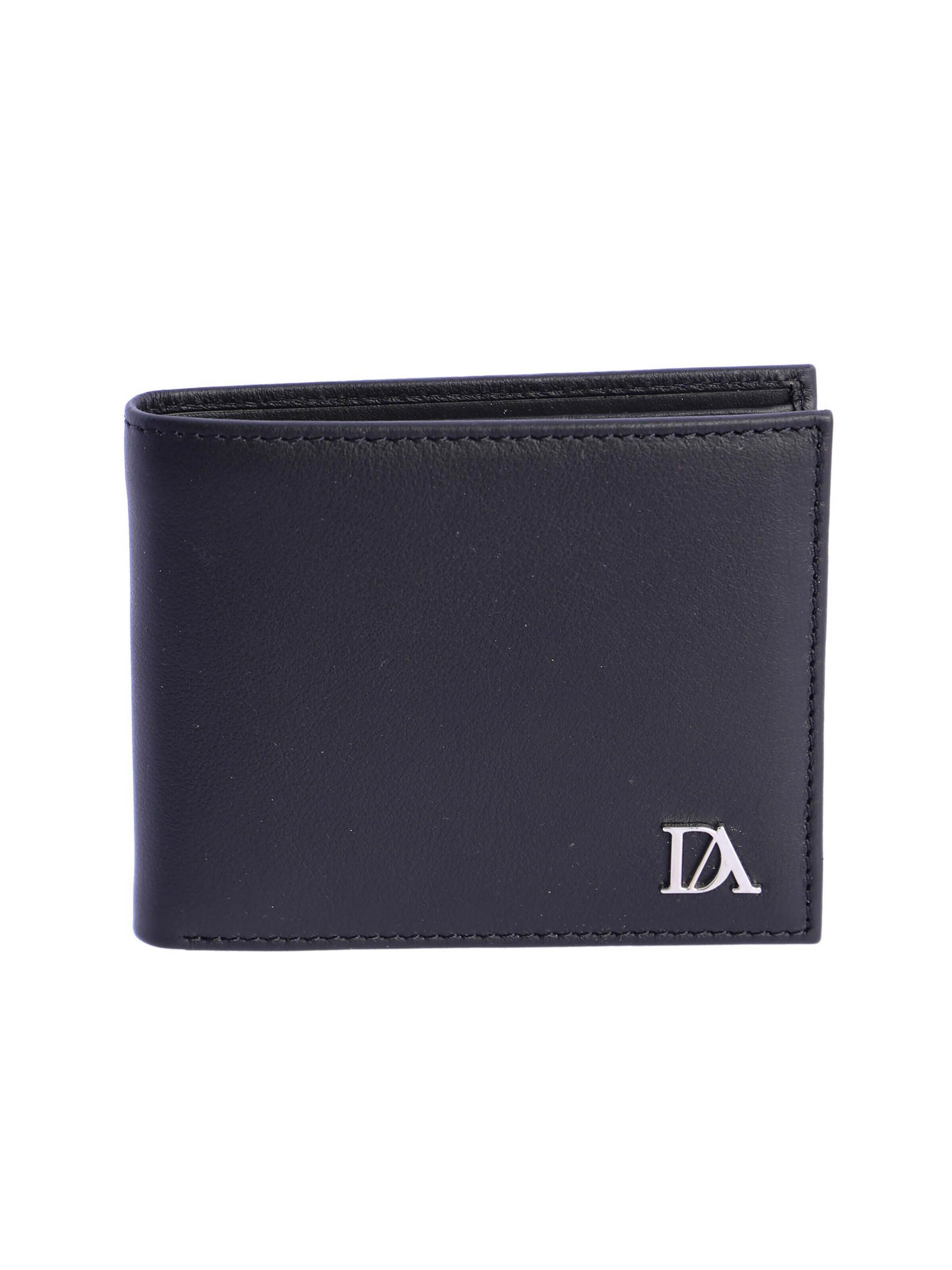 Don Algodon - Cartera 'Cartera para hombre Lorenzo de piel con protección RFID' en negro: frente