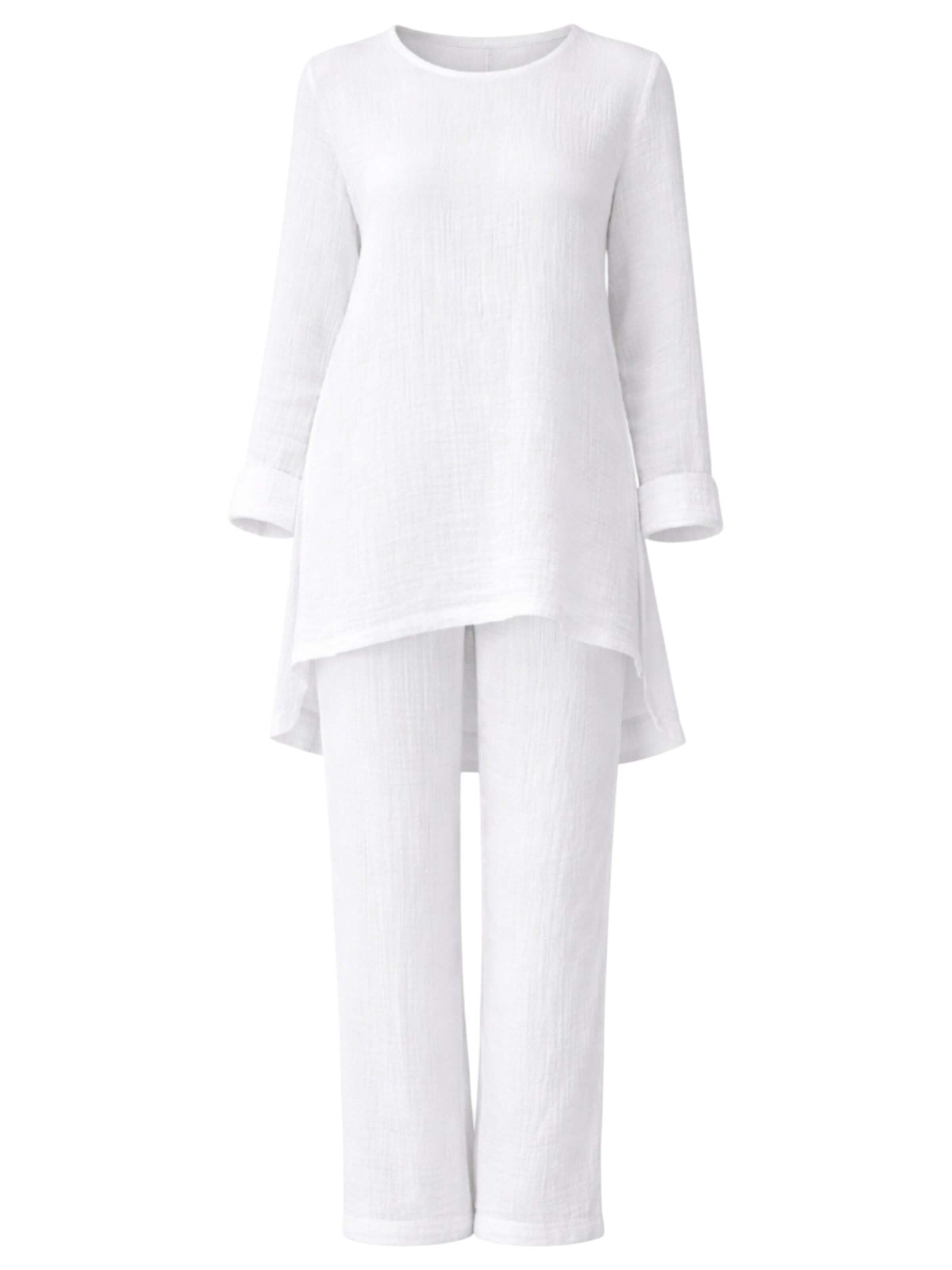 WENOR Leisure suit 'Ayda Modest' in White: front