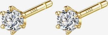 Boucles d'oreilles 'Spark Diamond' Dear Me en or : devant