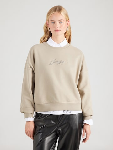Felpa 'C_Ever_5' di BOSS in beige: frontale