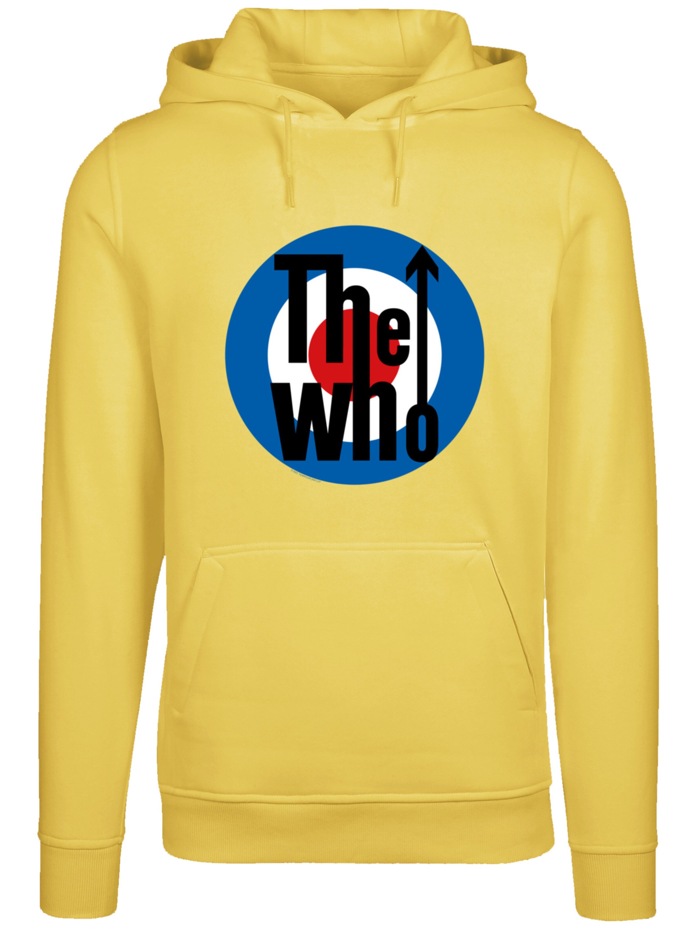 F4NT4STIC Sweatshirt 'The Who Target Classic' in Gelb: Vorderseite