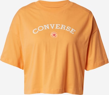 CONVERSE - Camiseta en naranja: frente