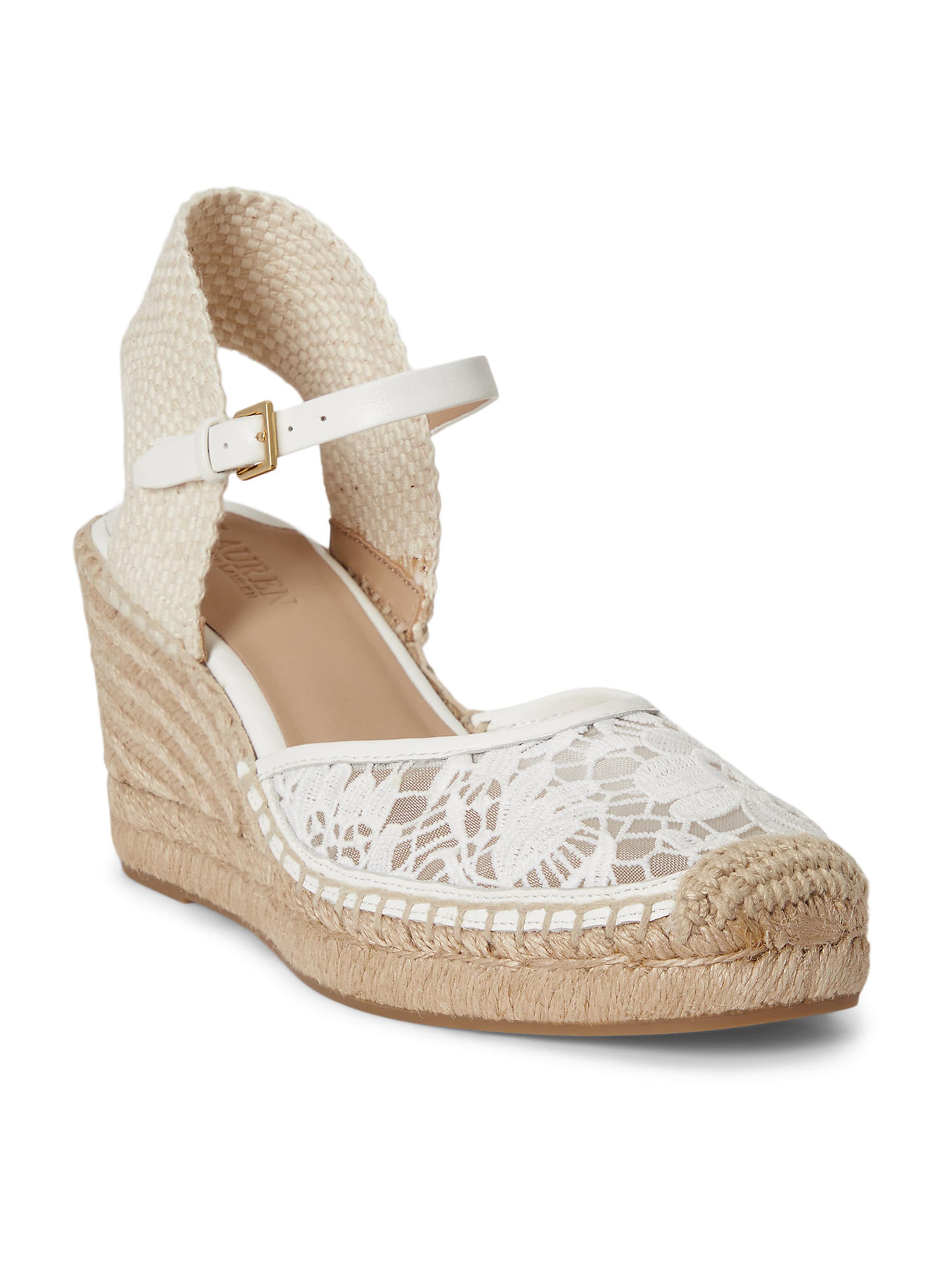 Lauren Ralph Lauren Pumps 'ROBBY' in Weiß: Vorderseite