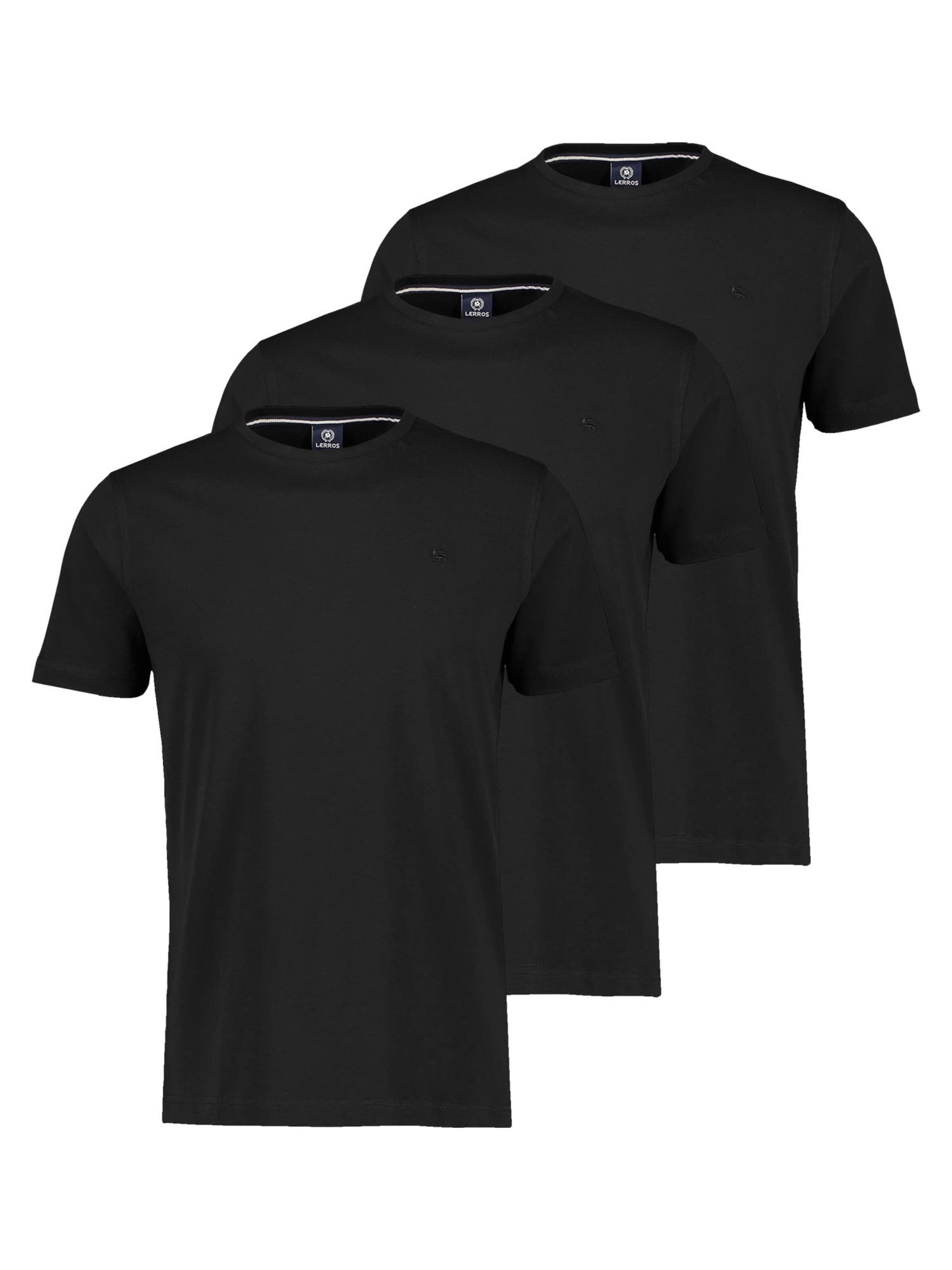 LERROS Shirt 'Basic'‌‌‌‌ in Schwarz: Vorderseite