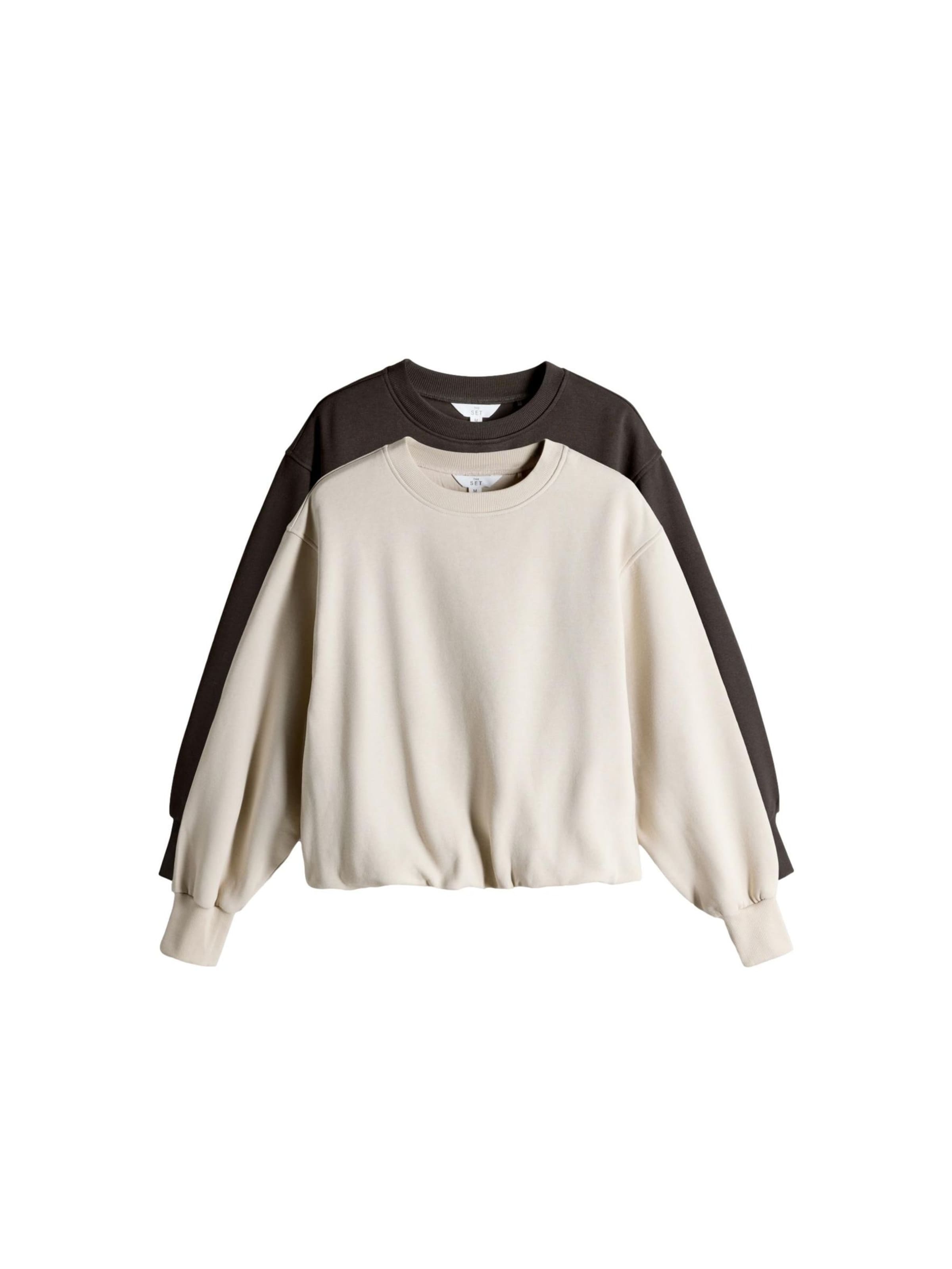 The Set - Sweatshirt em bege: frente