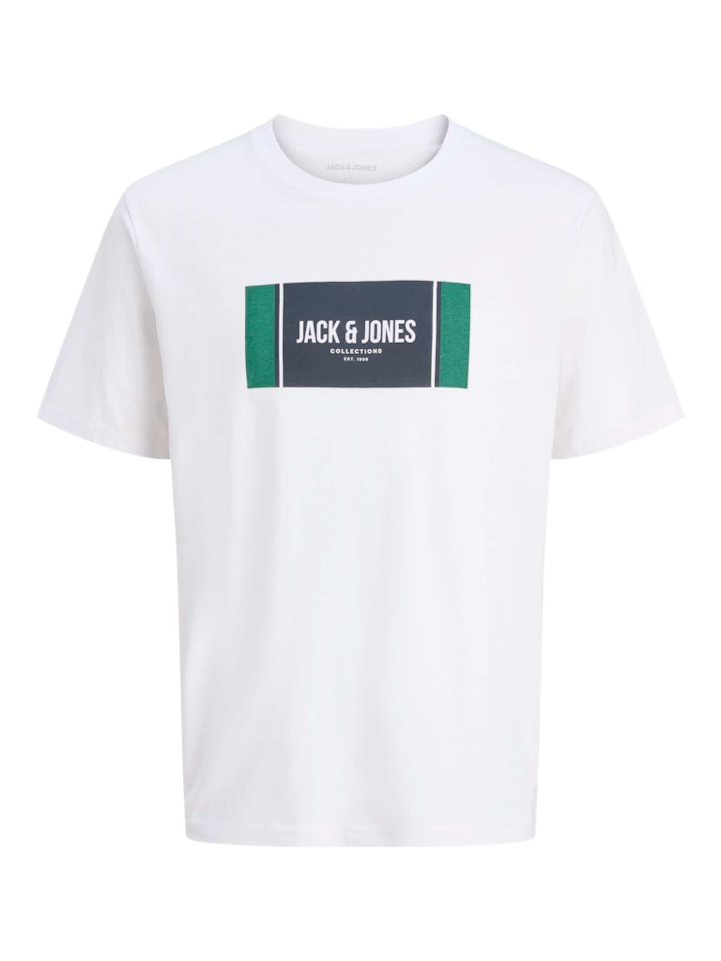 Tricou 'JJHAYATO' de la JACK & JONES pe alb