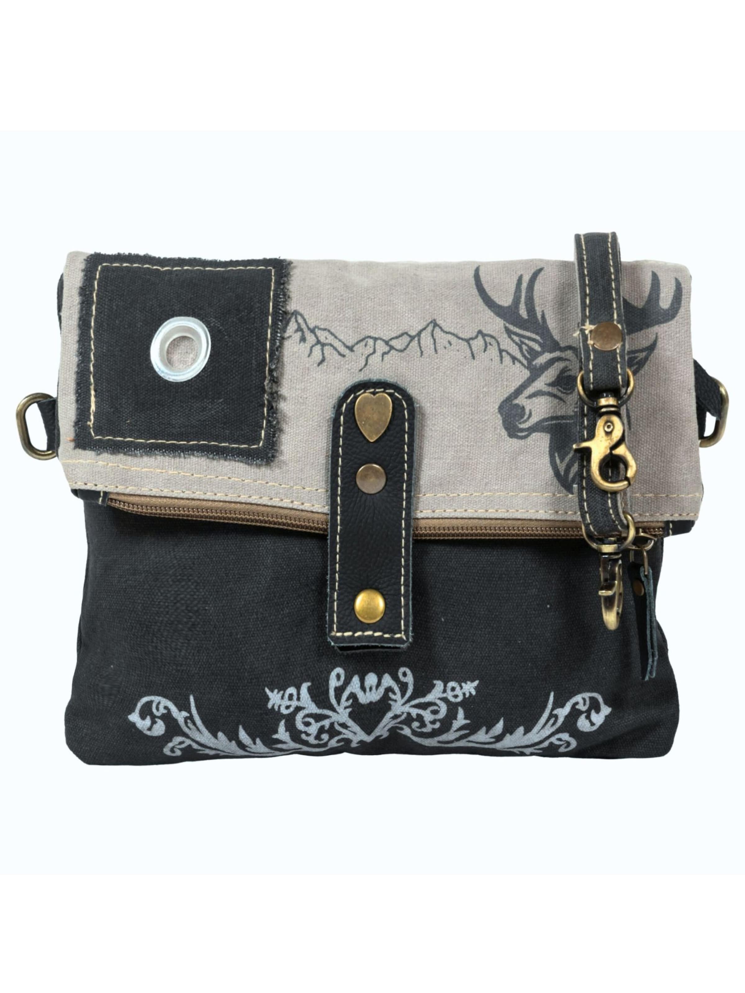 DOMELO Crossbody Bag 'Domelo' in Black: front