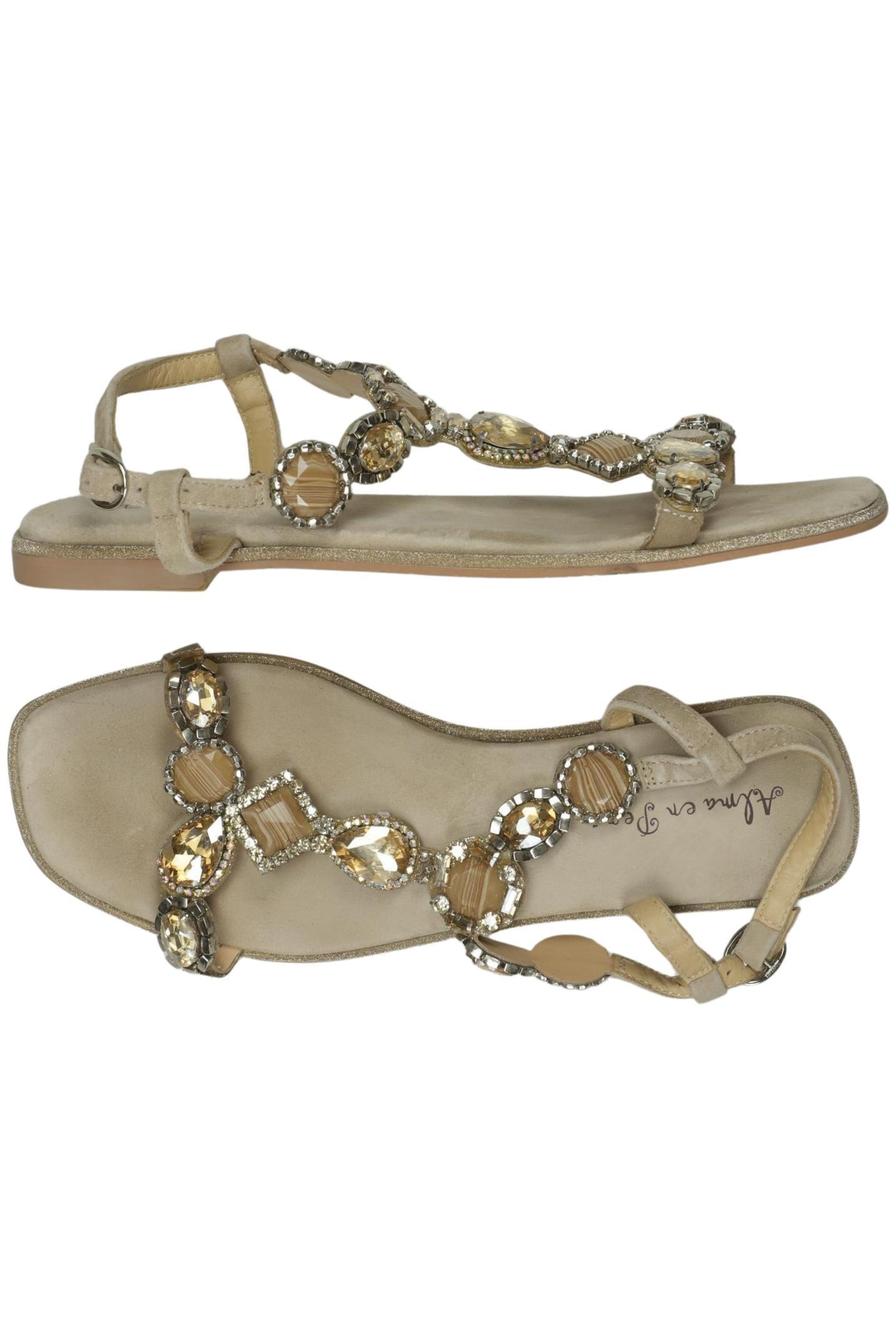 Alma En Pena Sandals & High-Heeled Sandals in 40 in Beige: front