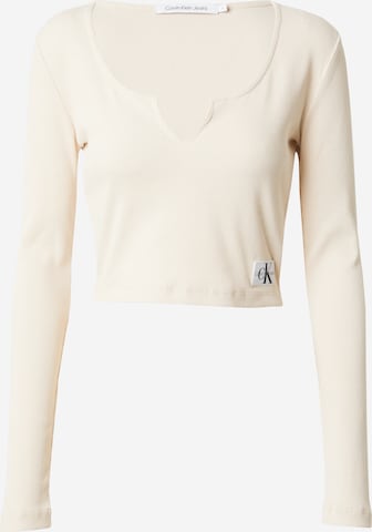 Calvin Klein Jeans Shirt in Beige: predná strana