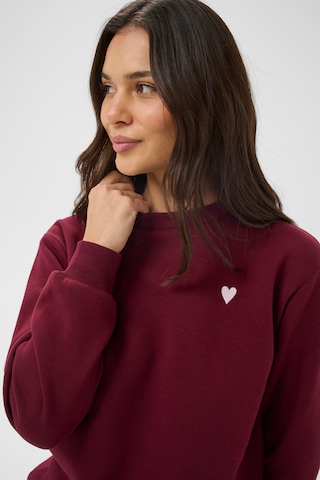 Kaffe Sweatshirt 'Liddy' i rød