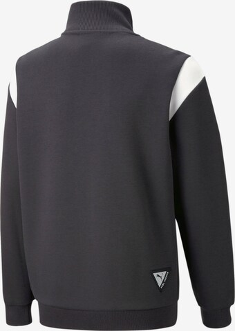 PUMA - Sudadera con cremallera deportiva en gris