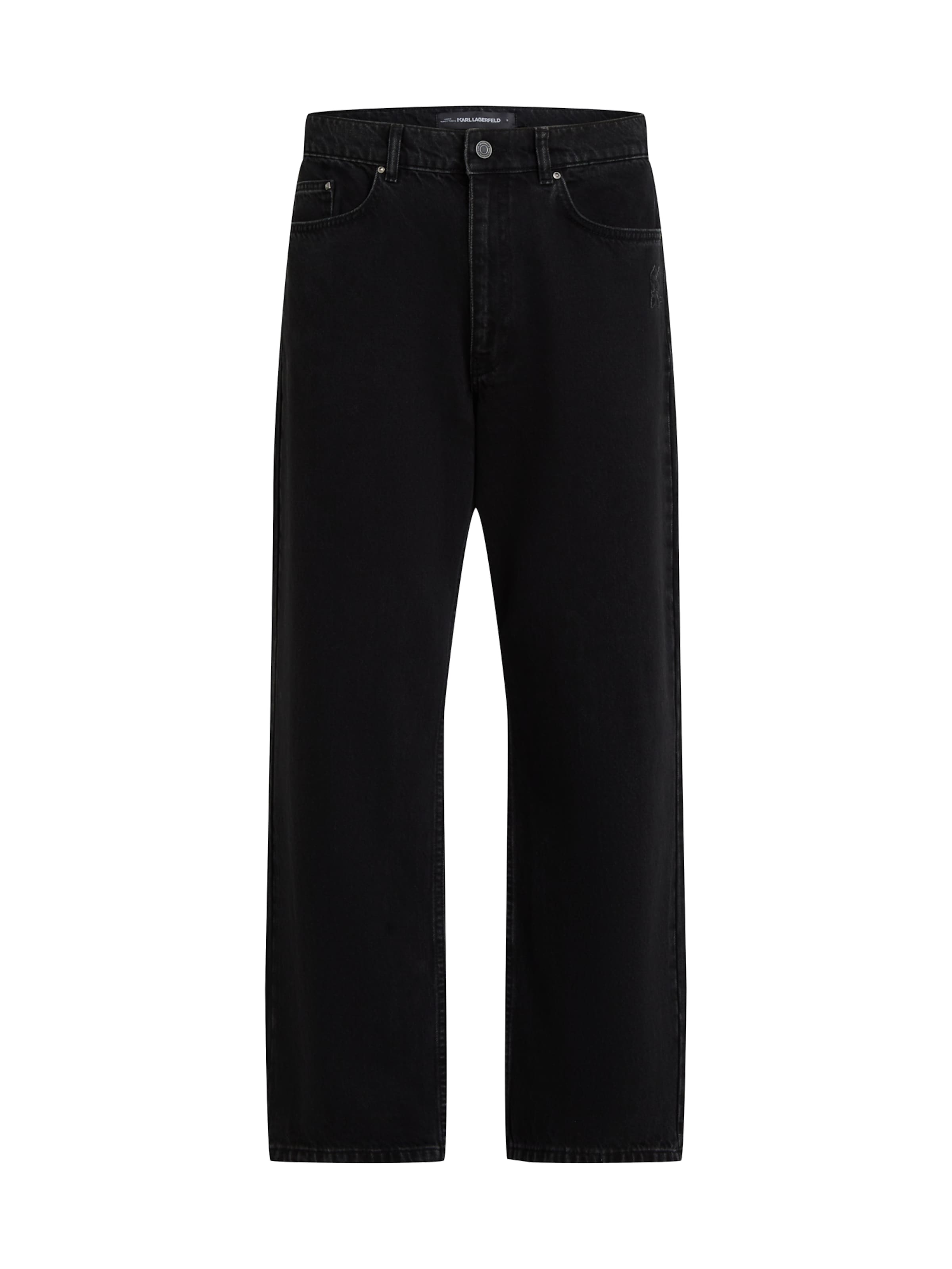 regular Jeans di Karl Lagerfeld in nero: frontale