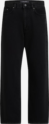 Karl Lagerfeldregular Traperice - crna boja: prednji dio